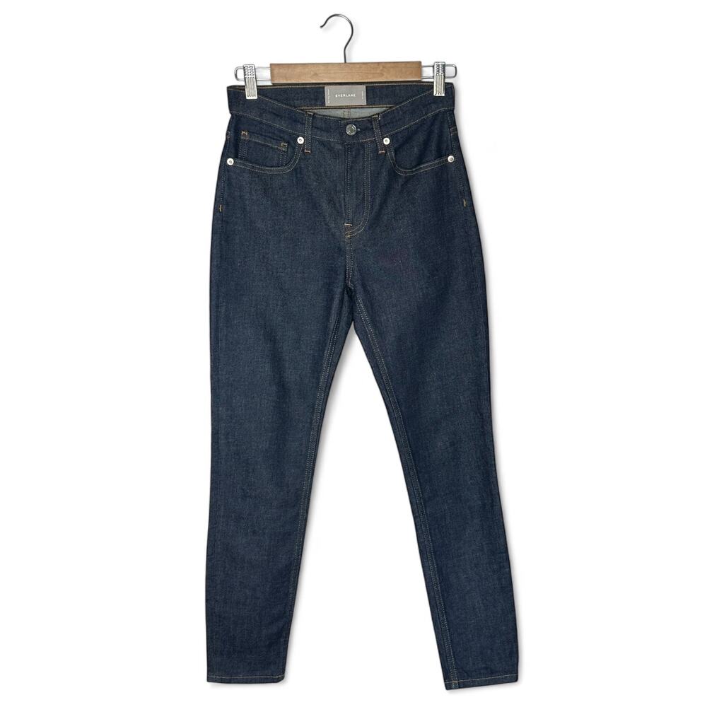 Everlane Women's High Rise Slim Leg Jeans Size 26 Dark Wash Blue Classic